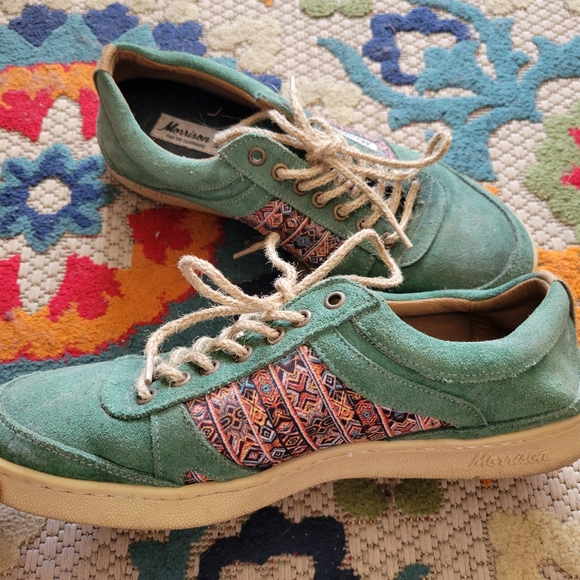 Morrison Shoes Ethnic print Suede sneakers Unisex - Picture 5 of 7